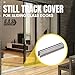 G.A.S Hardware Sliding Door Repair Track Cover Repair Worn Damaged Sliding Glass Door Repair Horizontal Sliding Window Tracks Stainless Steel | Track Replacement for Patio Glass Door Repair (6 Feet)