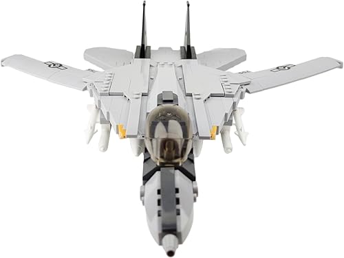 Miniatura 6 de kcolpas Kits de juguetes de construcción de armas militares para niños y adultos - Juguetes con F14D Tomcat Fighter Jet, compatible con modelos a