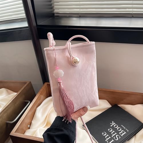 Women's Mini Crossbody Handbags Stylish Small Shoulder Bags with Tassel Detail2