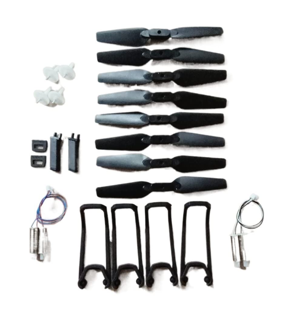 LILYY Accessori per droni E58 RC Drone Pezzi di Ricambio Eliche Pale di Protezione dell'elica Motori Ingranaggi del Motore Skid di atterraggio e Anche JY019 O019 dronr Facile da installare