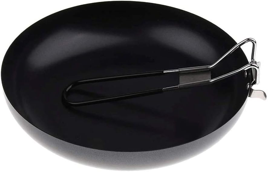 Outdoor Camping Cookware Portable Non-Stick Frying Pan Pot Folding Handle ?Single Pan Foldable Non-Stick Pan