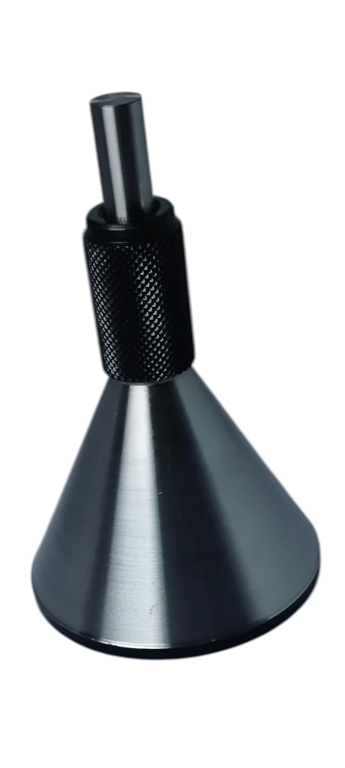 Precision Center Finder Punch EN31 Steel | Round Bar Centering Tool Up to 52mm Capacity | Accurate Center Marking Tool for Drilling & Machining | Heavy Duty Metalworking Tool