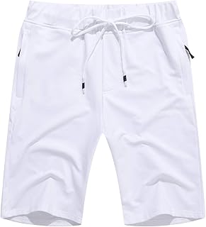 Sponsored Ad - Boisouey Mens Shorts Casual Drawstring Zipper Pockets Elastic Waist