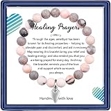 Healing Bracelets for Women, Healing Prayers Amethyst Beads Cystal Bracelet Anti Anxiety Bracelet Ge