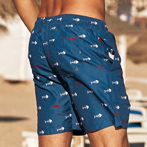 Image of maamgic Mens Swim Trunks Quick Dry Swim Shorts with Mesh Lining Funny Swimwear Bathing Suits 7inch