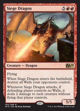 Magic The Gathering - Siege Dragon (162/269) - Magic 2015