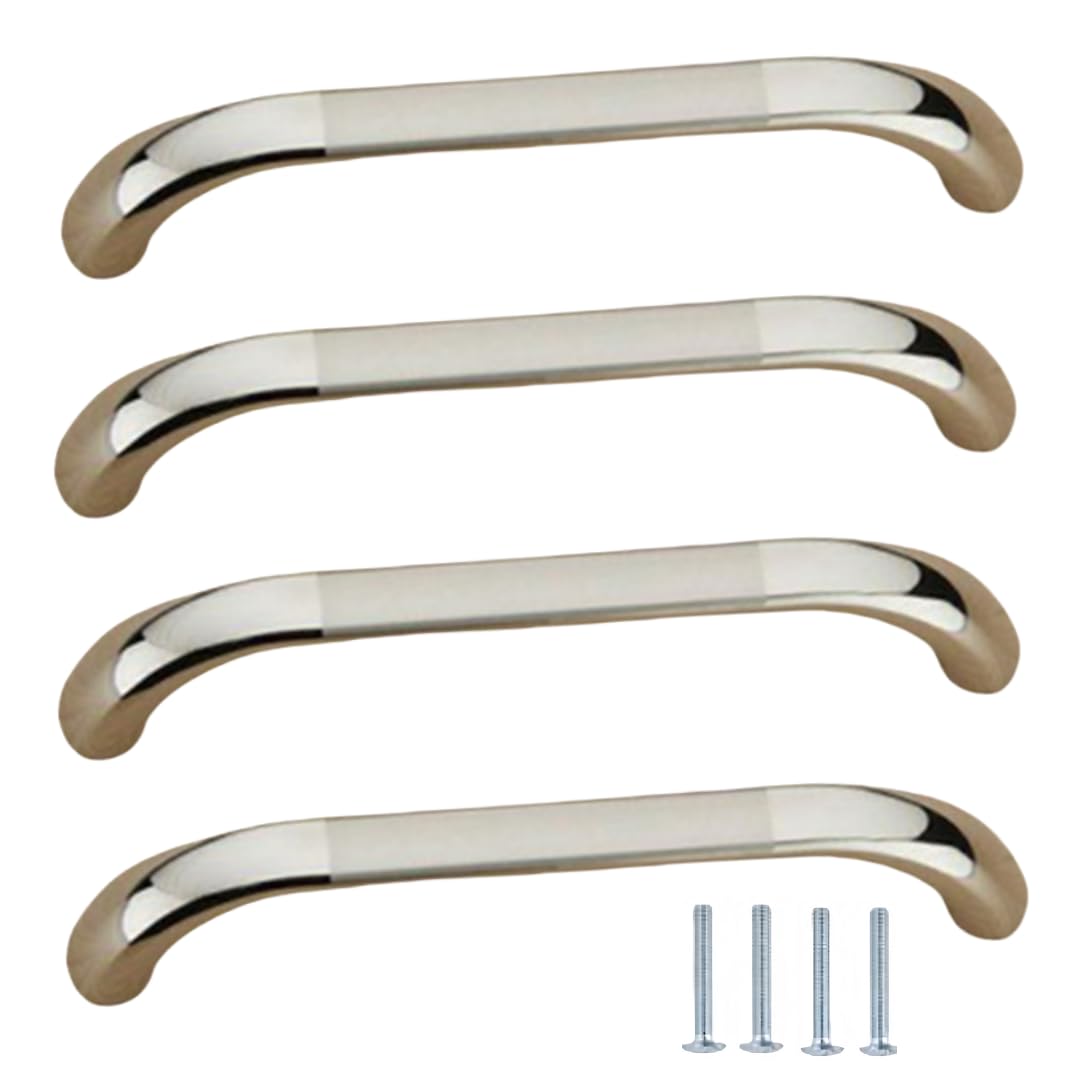 Nlqcsxwep Brushed-128Mm Zinc Alloy Cabinet Bow Handle, Aluminum Alloy Cabinet Drawer Wardrobe Door Handles 4 Pcs Multicolor 96Mm-128Mm(Brushed-128Mm)