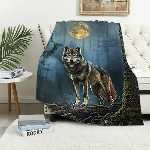 Couverture loup pour soirées cocooning au canapé et nuits de camping