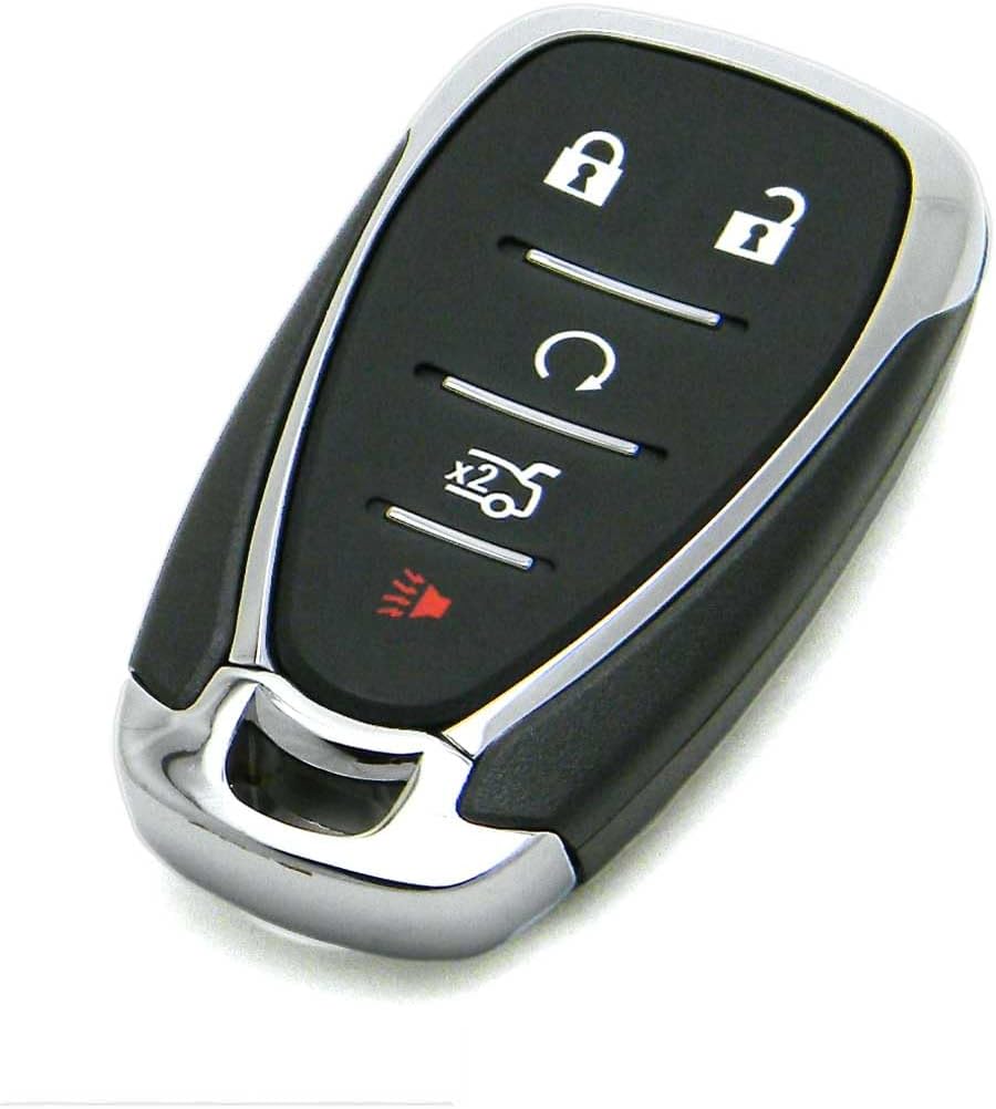 OEM Electronic 5-Button Smart Key Fob Remote Compatible with 2021-2024 Chevrolet Camaro & Malibu (FCC ID: HYQ4ES, P/N: 13522891, 13522884)