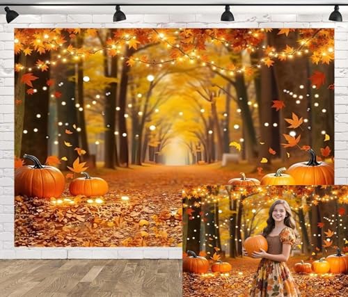Toile de fond d'automne 3x2,4m pour studio photo et décoration d'anniversaire