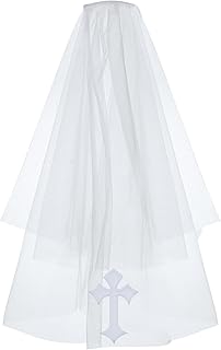 First Communion Veil White Cross For Girls Communion Accessories