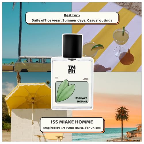 Image of TMPerfumehouse ISS MIAKE HOMME EDP for Men & Women | Fresh, Aquatic & Long Lasting Perfume Spray | Citrus, Aromatic & Woody Fragrance | Luxury Gift for Him & Her | TMPH |50ml