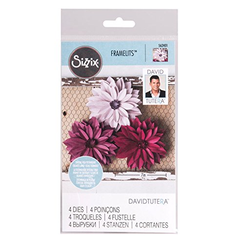 Sizzix Framelits DAHLIA Flower 4 Dies #562401