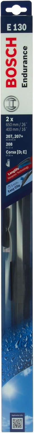 BOSCH 647830 Set of 2 Flat Wiper Blades