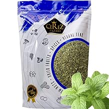 Cerez Pazari Dried Mint Leaves Spearmint 1lb Resealable Bag|%100 Natural, Non-irradiated, Non-GMO, Gluten Free, Raw Turkish Dried Spearmint Leaves, Crushed Peppermint Tea