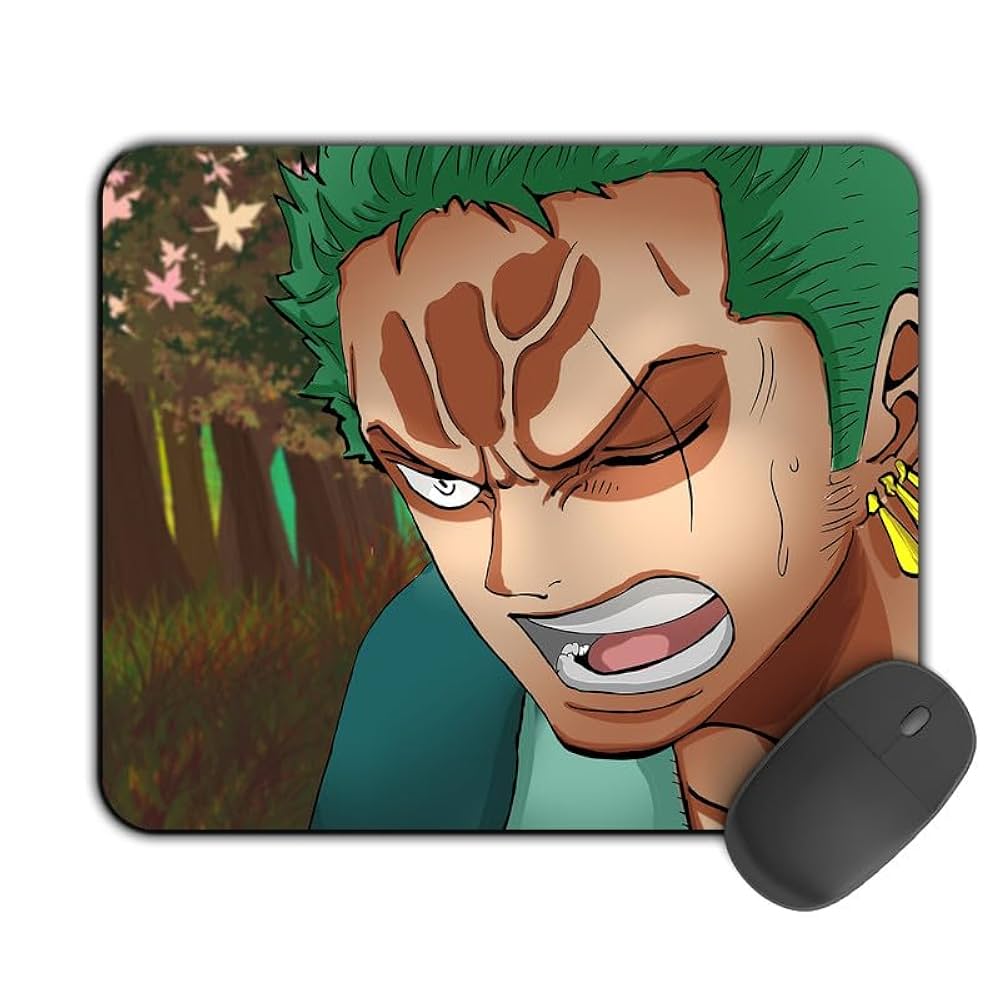 Kirmada Gaming Mouse Pad - Angry Zoro (One Piece) Non-Slip Kirmada Gaming Mouse Pad - Angry Zoro (One Piece) Non-Slip