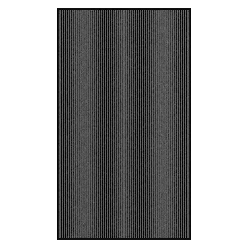 Zerbino a Strisce Nere e Grigie 115x200 cm,Zerbino Ingresso,Zerbino Impermeabile,Lavabile,Resistente allo Sporco,Tappetino Antiscivolo -4105597