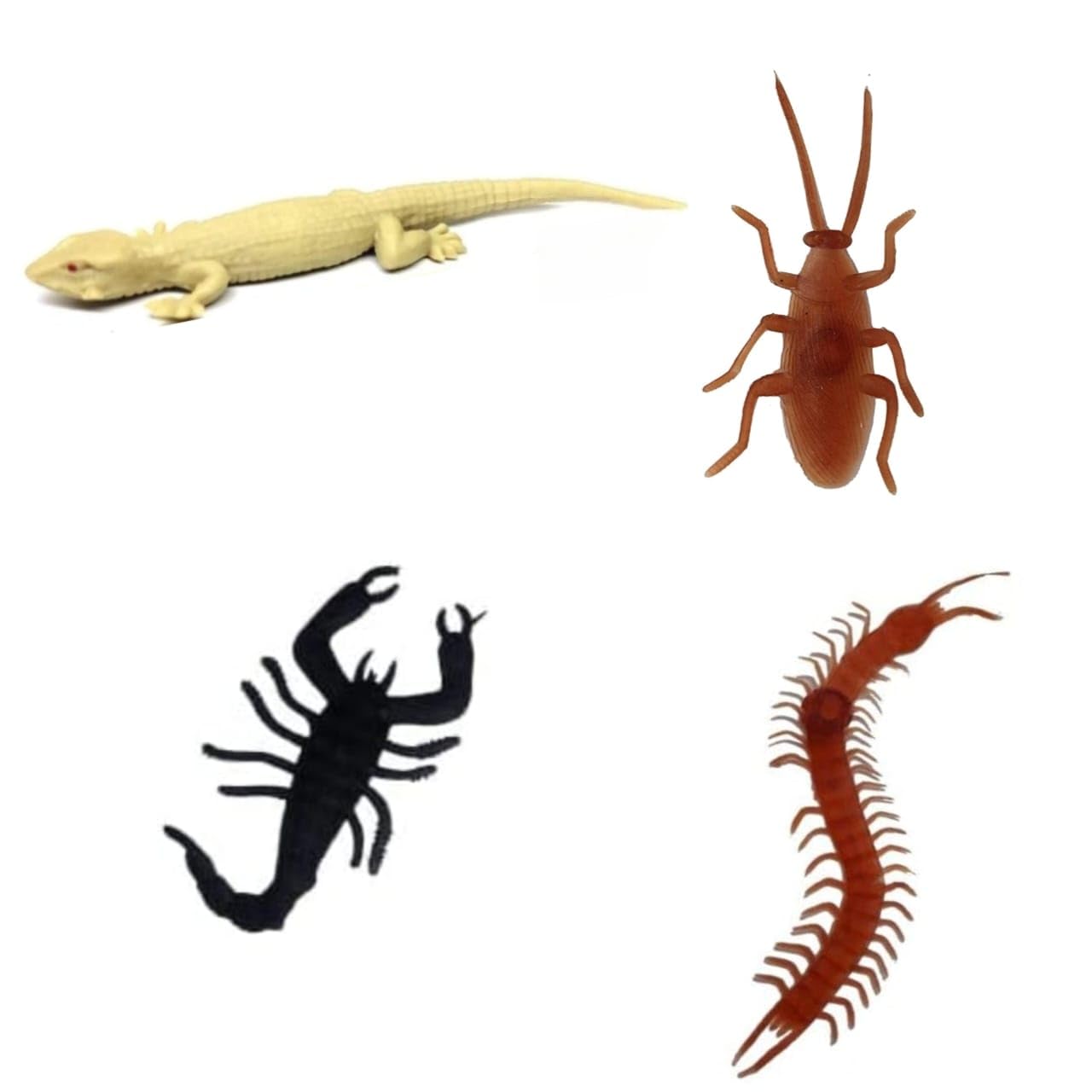 TOYSFAST 4 in 1 (1 Cockroach +1 Centipede (Kankhajura) + 1 Real Looking Chipkali Lizard + 1 Prank Scorpion (Bichhu) Prank Toy for Kids/Prank Toy for Kids/Prank Lizard Toy (A336) (B0DFT29FZK) Amazon Price History, Amazon Price Tracker