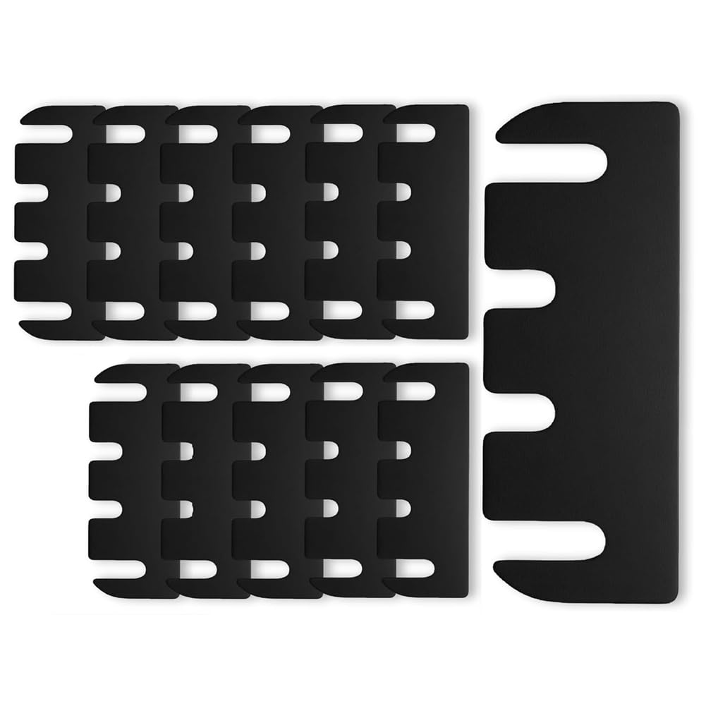 Teuypty Black Adjustable Door Hinge Shims 12Pcs 4 Inch, For Doors, Hinge Spacers For Doors, Adjusting The Spacing To Align