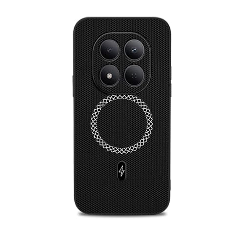 �X�}�z�P�[�X �Ή��@�� for Redmi Note 15 Pro 5G �ԍڗp�}�O�l�b�g�� �ϏՌ��E�����h�~ �����Y�ی�@�\�t�� 2-in-1 �ی�P�[�X Black