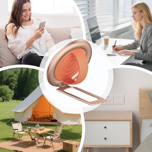 Soporte ajustable para teléfono celular magnético que soluciona caídas en mesa 4