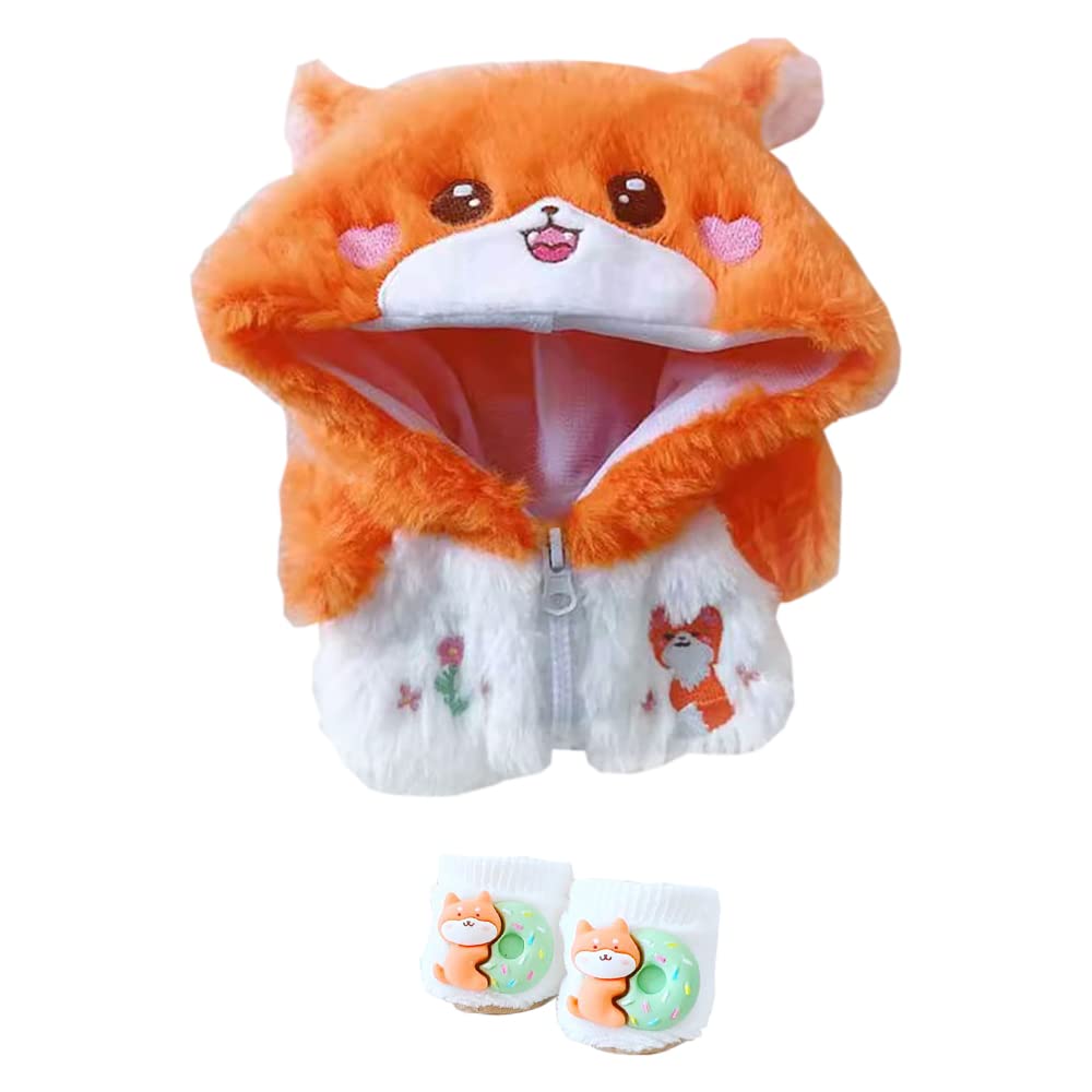 Amazon.co.jp: niannyyhouse 20cm ぬいぐるみ 服 オレンジ