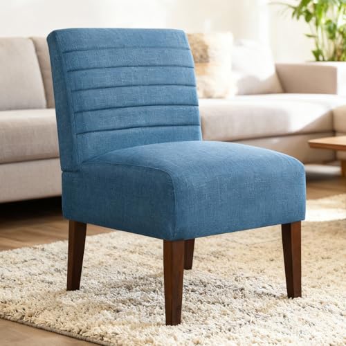 Blue Mid-Century Accent Chair