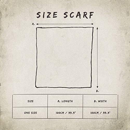 Foulard en soie haut de gamme Freak Scene soie naturelle 100x100 cm - 3