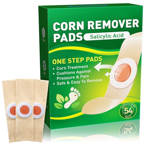 Image of Corn Remover, 54 Packs Corn Removers for Feet, Corn Removers for Toes, Corn Removal for Foot Corn Plasters for Feet