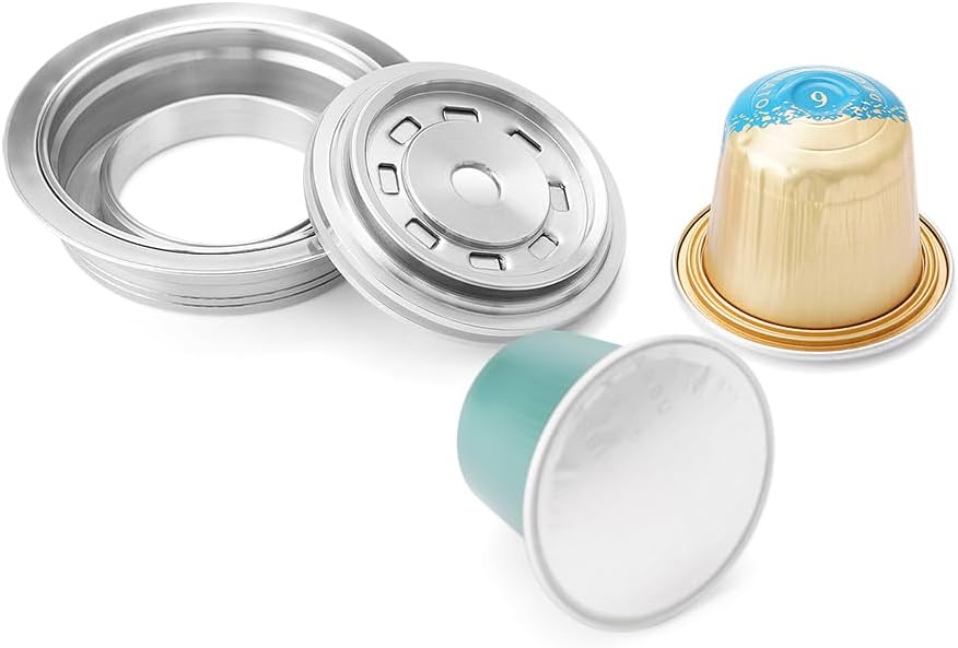Coffee Capsules Lid for Delonghi ENV135/Vertuoline GCA1/Vertuo Next/Vertuo POP Espresso K Cups for Delonghi Coffee Pod Converter