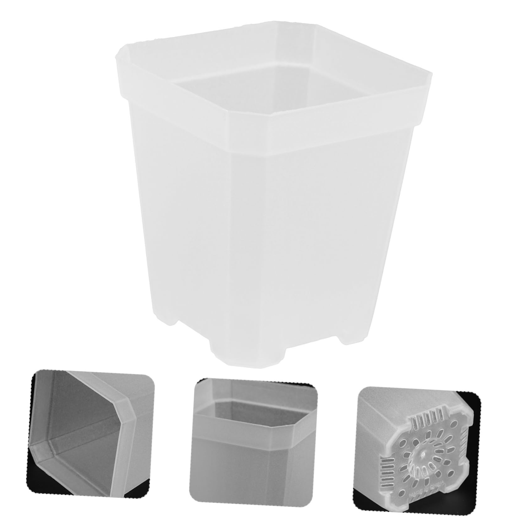 Mipcase 80pièces Pots De Semis Plastique pour Plantes Succulentes Cuvettes De Culture Durables avec Drainage Idéales pour Jardinage Intérieur Et Extérieur