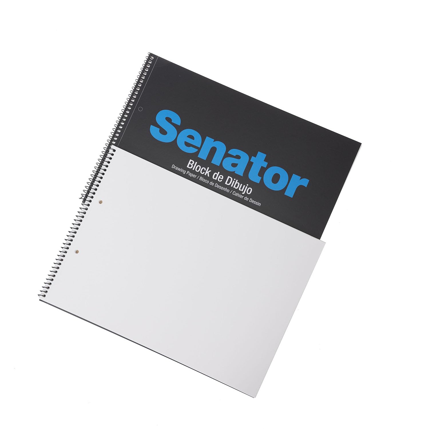 Unipapel Blocks Dibujo 37002210 Senator Micro-Perforated Drawing pad, 2 Drills, 150 g Paper, Mass glued, Acid Free, FSC Certified, A4, Ivory