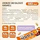 FitnesSHOCK Proteinriegel Set Protein Bar ohne Zusatz von Zucker mit hohem 20% Proteingehalt low carb Fitness Eiweissriegel fast zuckerfrei (1g) ballaststoffreich, Erdnuss-gesalzenes Karamell, 12x50g