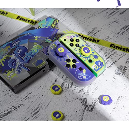 4PCS Cute Shockproof Thumb Grip Caps for Switch Lite & Switch & Switch OLED Splatoon, Soft Silicone