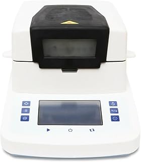 Moisture Meter, Lab Rapid Moisture Analyzer Halogen Moisture Meter Tester with Range 110G Rs232 Interface for Plastic Grain Chemicals Rubber