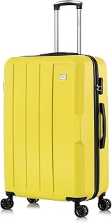 24" Medium Suitcase 4 Wheel Lightweight Luggage Hard Shell ABS Travel Case Hold Check in Fits 15kg - 20kg Medium Size + 3 Digit Lock + Telescopic Handle 69 Litre Capacity