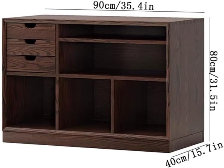 Cd Rack Multi-Functional Wooden Vinyl Record Rack Floor Standing with Drawer for Cd Albums Books Magazine,