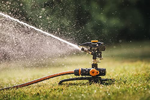 Fiskars Arroseur à Pulsations Valve onoff avec contrôle du Schémé de Pulvérisation et contrôle de la Rotation taille universelle portée de ø 26 600 g 1027050 - vue 9