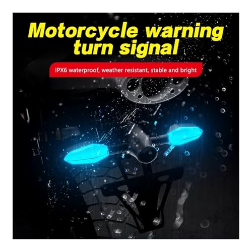 Clignotant de moto à projection LED puissant pour avertir les angles morts - 4