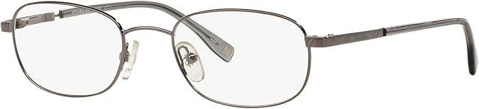Brooks Brothers Mens BB 363 Oval Prescription Eyewear Frames, Gunmetal/Demo Lens, 50 mm