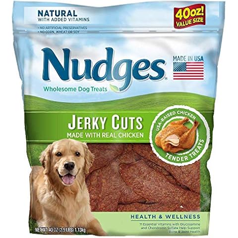 Nudges Health Wellness Chicken Jerky Dog Treats, 40 Ounce Cover