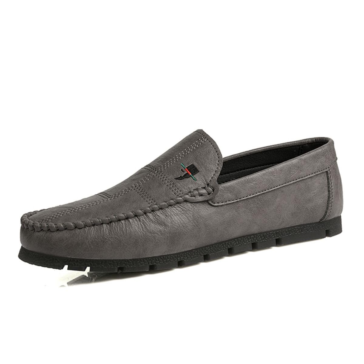 Mocasines de Moda para Hombre Slippers Elegante Hebilla Low Top Shoes Cómodo Suede Driving Shoes