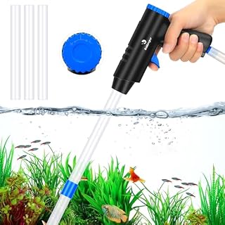 Aspirador Sifón Para Acuario 3 En 1 | Limpia La Grava, Cambia El Agua Y Aspira Residuos - Con Tubo Extensible