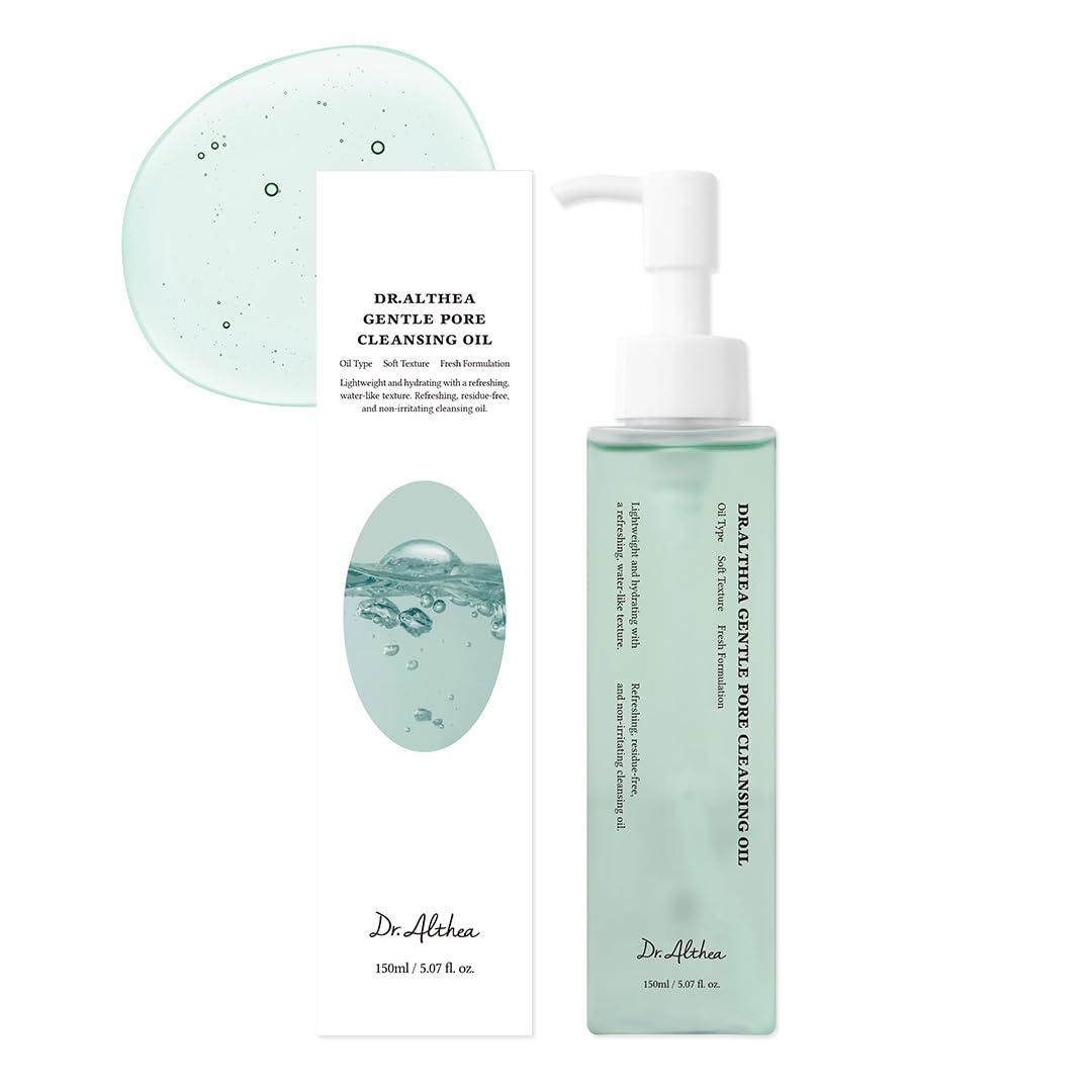 Dr.Althea Gentle Pore Cleansing Oil | Hydrating Make Up Cleanser with Light, Non-Greasy Finish | Watery & Lightweight Texture | Korean Skincare | 5.07 fl oz