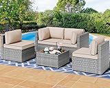 Shintenchi 5 Pieces Outdoor Patio Furniture Sets, Patio...