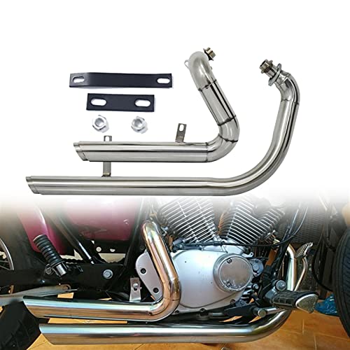 Tuyau d'échappement complet Yamaha Virago XV125 XV250 silencieux moto custom noir