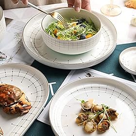 Upgrade Your Dining Experience: Buy the KOMFGT 40-Piece Light Luxury Porcelain Dinnerware Set – KOMFGT