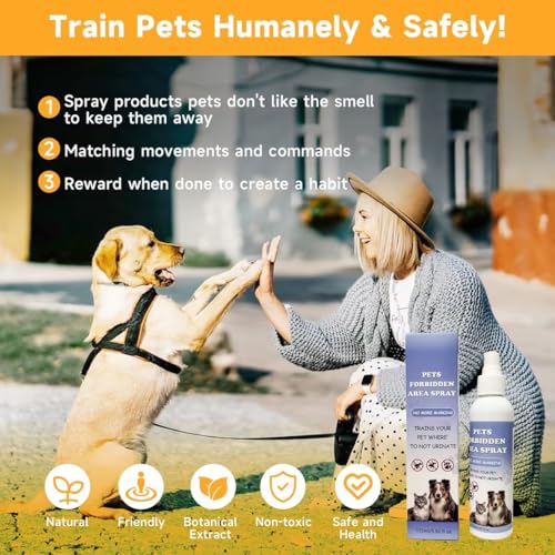 Moodyin Dog Not Here, Pet Training Solution | Stops Chewing & Peeing | Teaches Pets Where Not to Urinate | Safe for Indoor & Outdoor Use | Effective for Puppies | 5.92 fl oz, 1 Pack - Thumbnail 7
