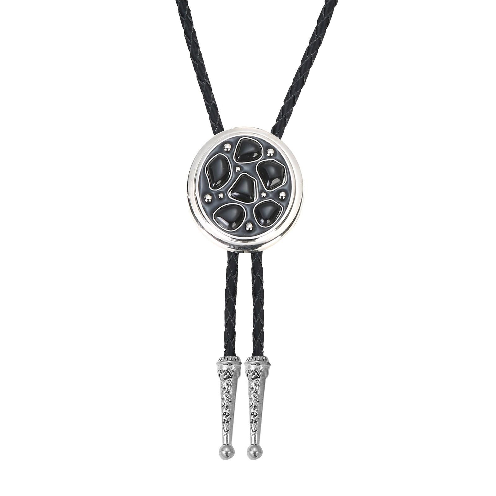 Collier Bolo Western géométrique : l'accessoire parfait pour remplacer la cravate rigide - 7