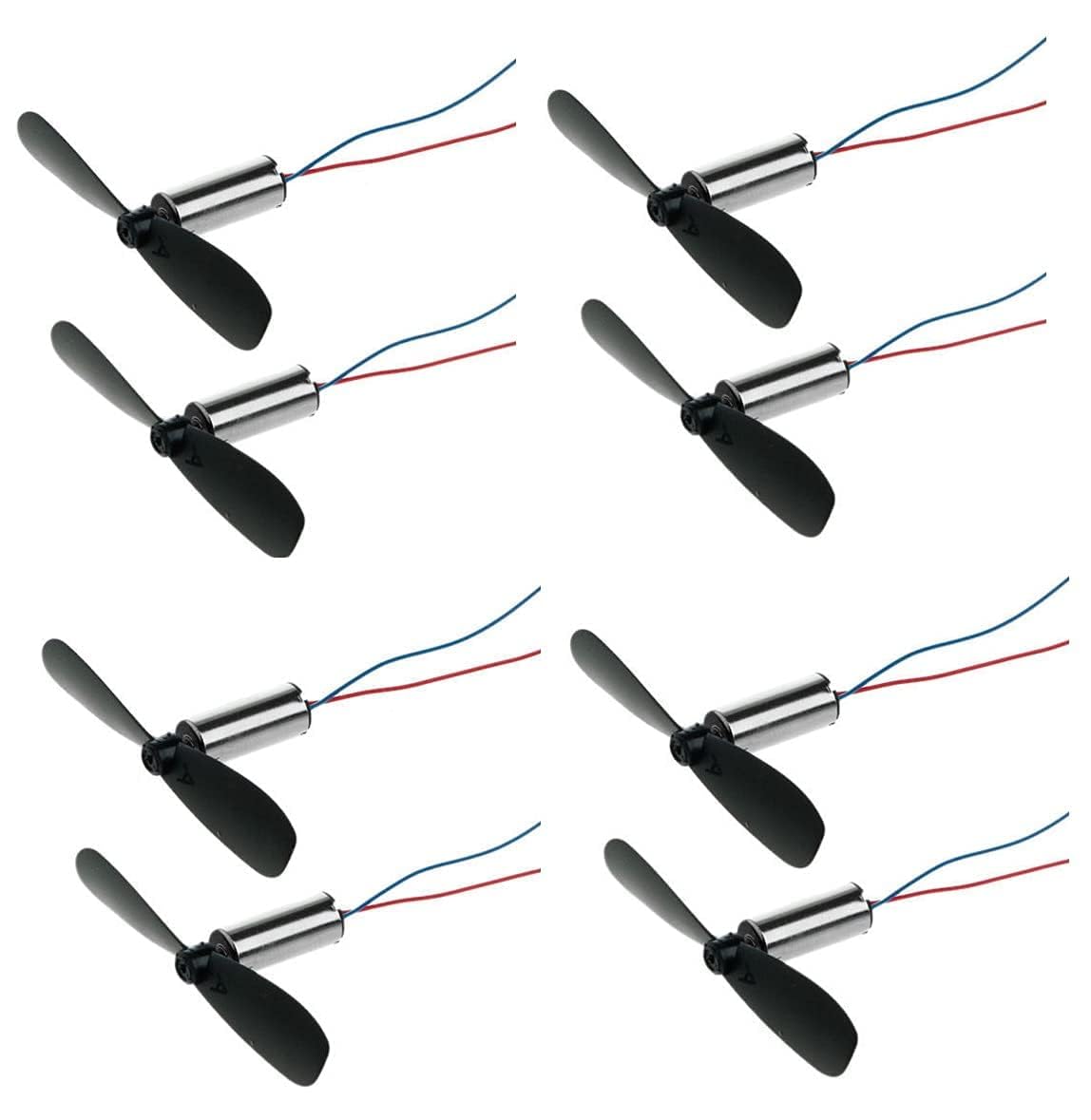 Metal Sp 8Pcs Dc 3.7V 716 7X16Mm Micro Coreless Motor With 8Pcs Propeller High Speed Mini Drones